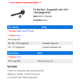 thumbnail image 2 of Tie Rod End - Compatible with 1981 - 1994 Dodge B150 1982 1983 1984 1985 1986 1987 1988 1989 1990 1991 1992 1993, 2 of 2