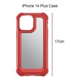 thumbnail image 2 of [Shockproof] [Hard Carbon Fiber Back] [Soft TPU Bumper Frame] , compatible with iPhone 14 Plus, 2 of 5