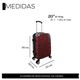 thumbnail image 2 of Maleta De Viaje Con Ruedas Desmontables 10 Kg Carry On Para Cabina De Mano Avion, 2 of 5