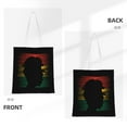 thumbnail image 3 of DouZhe Reusable Grocery Bags, African Girl Vintage Grunge Style Lightweight Polyester Canvas Cloth Tote Bag for Travle Gym Shopping School, 15" x 16", 3 of 7