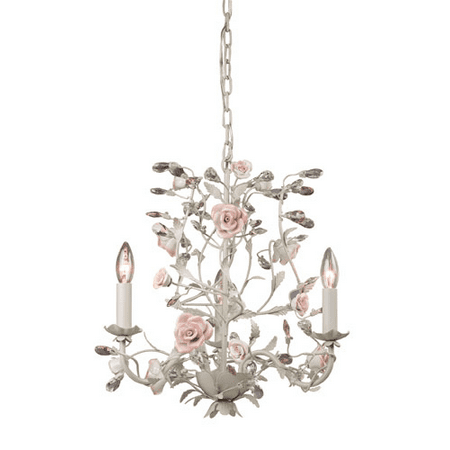 

Chandeliers 3 Light With Cream Finish Candelabra 18 inch 180 Watts - World of Lamp