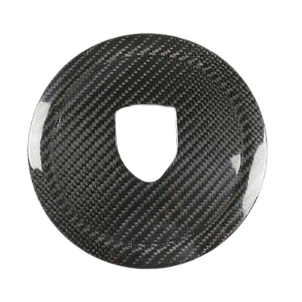 Cubierta del volante de fibra de carbono negra con logotipo del volante en forma de círculo para 911