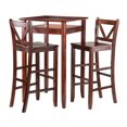 thumbnail image 1 of Winsome Halo 3pc Pub Table Set with 2 V-Back Stools-94586, 1 of 9