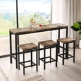 thumbnail image 2 of Versatile Kitchen Dining And 3 Stools - Meets Different Tastes Modern Design Table With Adds A Contemporary Flair, 2 of 6