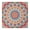 White-146, variant on Mandala Tablecloth Vintage Geometric Design Waterproof Squre Cover with Elastic Edges and Back for Spiritual Healing