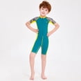thumbnail image 4 of Eigraketly Bañador de buceo para niños, traje de baño corto de una pieza para niños, pantalones de manga corta, trajes de neopreno, traje Deportes acuáticos Azul L, 4 of 6