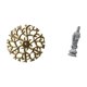 thumbnail image 5 of Escultura Rústica De Metal Para Pared Con Placa De Hierro Forjado Y Colgantes 3D, Estatua De Guan Yin, Adorno De Piedra, Figura De Buda China Feng Shui Para Oficina, Sala De Estar, Gabinete Y, 5 of 8