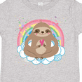 thumbnail image 4 of Inktastic Sloth Yoga Rainbow Girls Toddler T-Shirt, 4 of 5