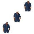thumbnail image 4 of Sonducket Camisa con botones de estilo informal para hombre, camisetas de diseño Simple para fiesta en la piscina de verano, ropa de trabajo Type1 NO1, 4 of 6