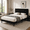 Black01, variant on Gewnee Full Size Platform Bed Frame with Upholstered Tufted Headboard,Wood Slats Support,Easy Assembly,No Box Spring Needed,Pink
