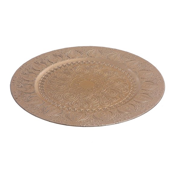 Charger Plate (Lily Bulb) (Champagne) (13") - Set of 6