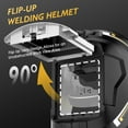 thumbnail image 4 of TOOLIOM Flip Front Welding Helmet Welding Mask with Flip Up Lens Welding Hood Shade-10 Welder Helmet, 4 of 6