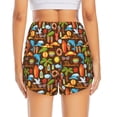 thumbnail image 3 of Picia Cute Beach Dolphin Pattern Women's 2 in 1 Athletic Running Shorts High Waisted Workout Casual Gym Sweat Shorts with Comfy Liner Zipper Pockets-Medium, 3 of 9