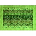 thumbnail image 1 of Ahgly Company Indoor Rectangle Oriental Green Modern Area Rugs, 3' x 5', 1 of 4