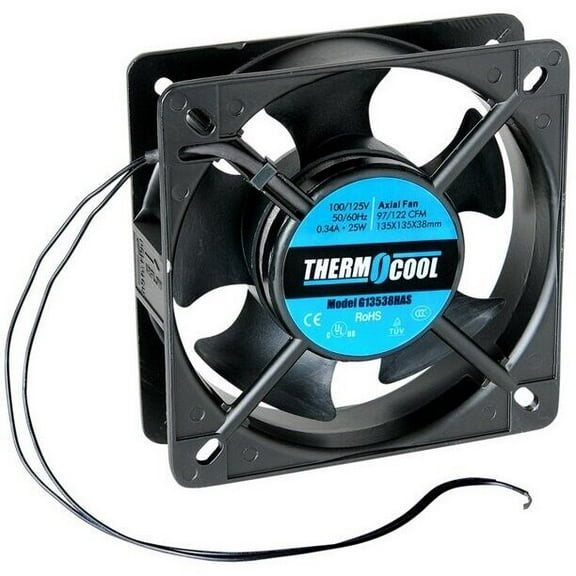 ThermoCool, High Air Flow, 120mm2, 25W, 110v AC Fan - Lot of 10