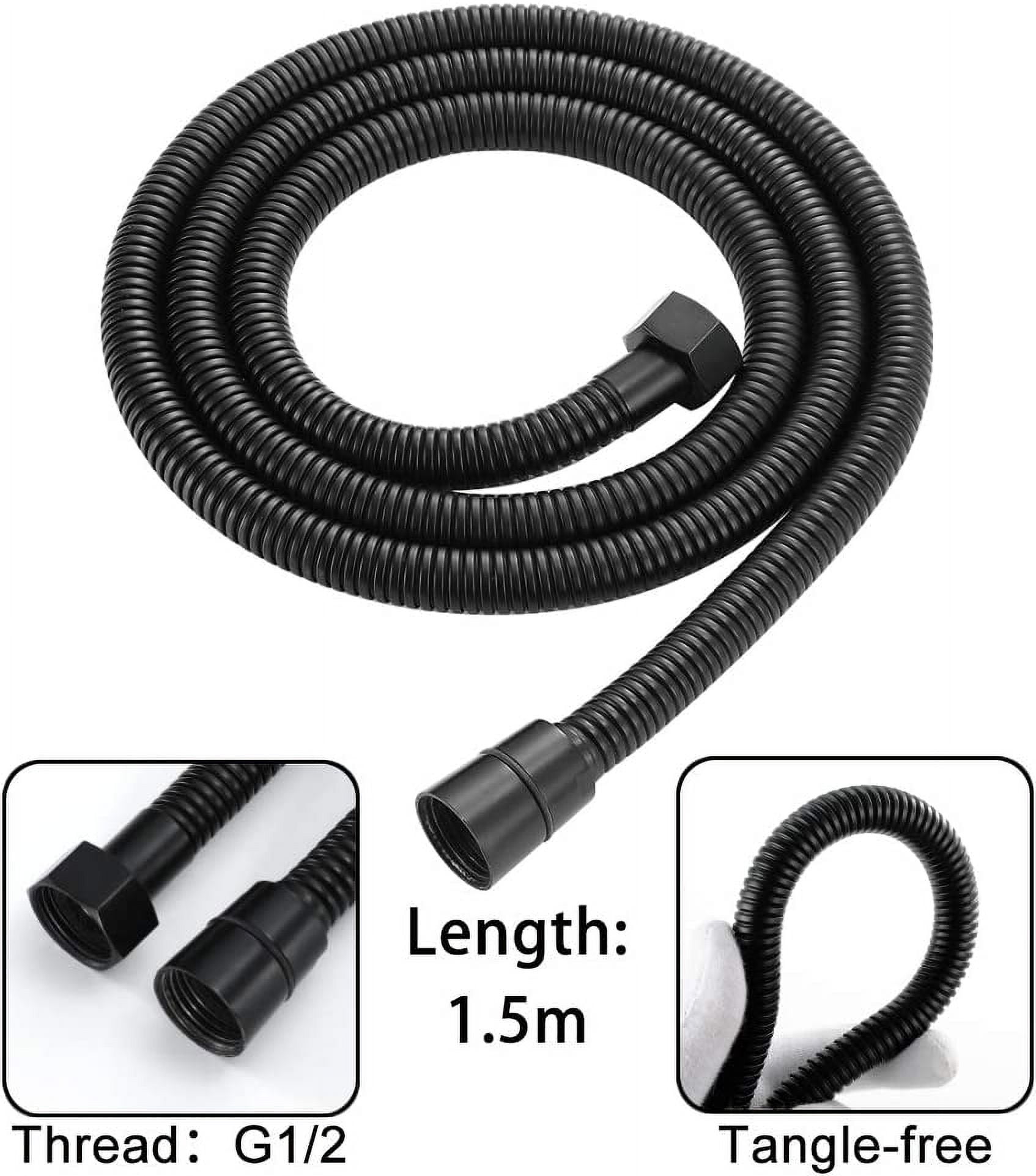Handheld Bidet Toilet Sprayer Black, Wall Mount Bathroom Sprayer Attachment Kit for Toilet Wash, Baby Diaper Cloth Cleaning, Cleaner
