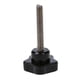 thumbnail image 3 of 4pcs M8 X 50mm Thread Replacement Star Hand Knob Tightening Screw Black Silver Tone, 3 of 3