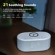 thumbnail image 5 of Reloj despertador Sound Machine con cargador inalámbrico Odokee White, 5 of 9