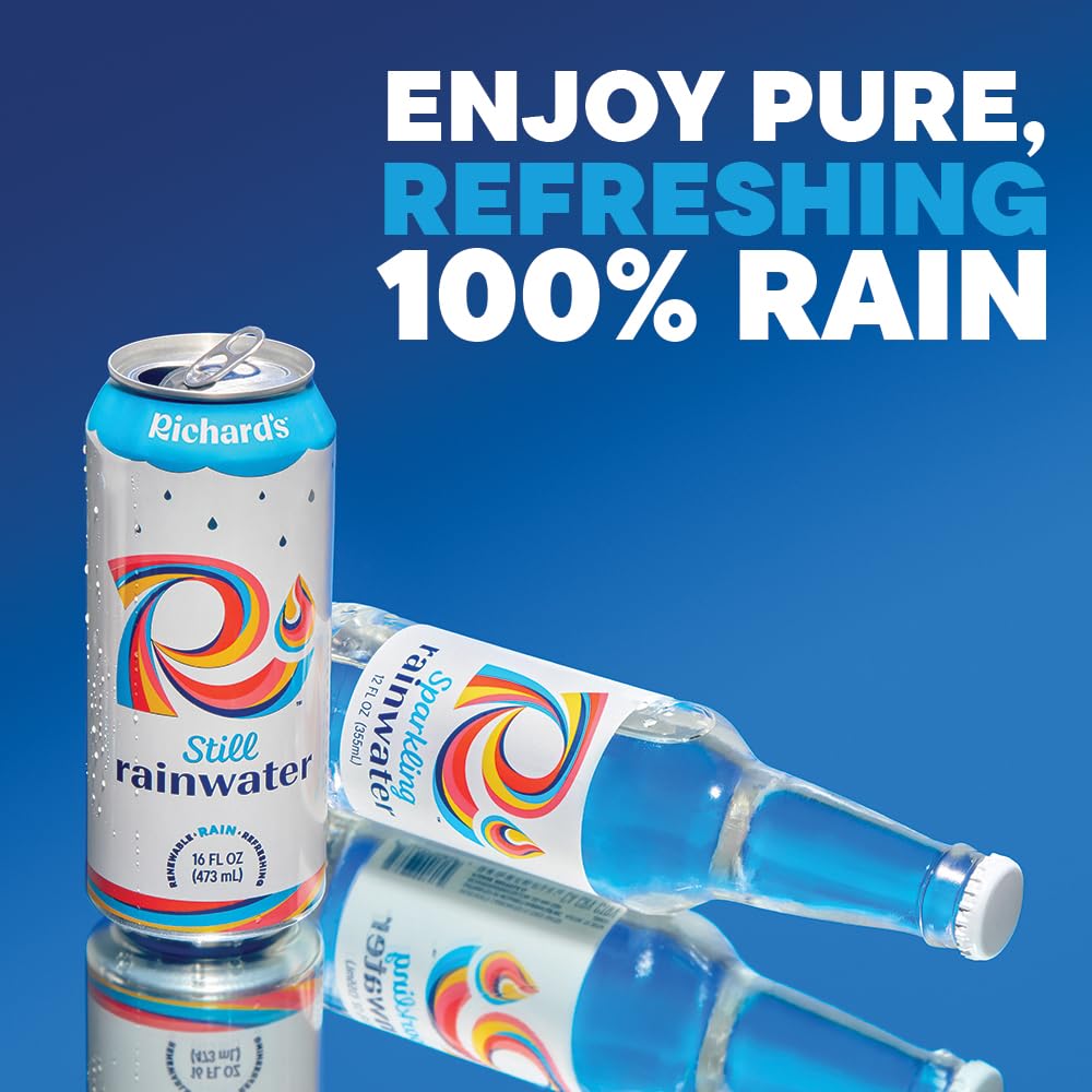 Richards Rainwater Sparkling Water 12 Pack 144 oz (Pack of 2)