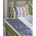 thumbnail image 4 of Ambesonne Colorful Fitted & Top Sheet Set with Shams, Lily Primrose Valley, Multicolor, 4 of 5