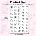 thumbnail image 2 of Letters Numbers Clear Rubber Stamps Alphabet A-Z Initial Transparent Silicone Seals Stamp for Journaling Card Making Friends DIY Scrapbooking Photo Frame Album Decor, 2 of 9