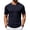 c01Blue, variant on Mens Knit Short Sleeve T Shirts Casual Crewneck Solid Color Shirt Summer Jacquard Textured Stretch Pullover Tees Yellow M