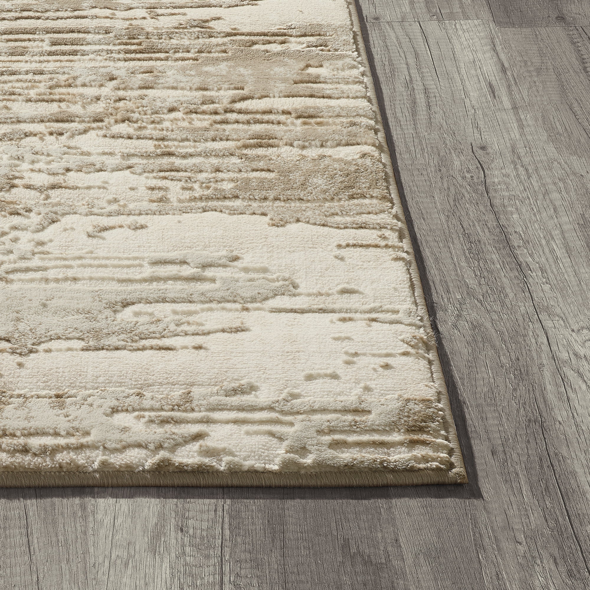 Better Homes & Gardens High Low Modern Ivory Abstract Area Rug,&nbsp;8' x 10'