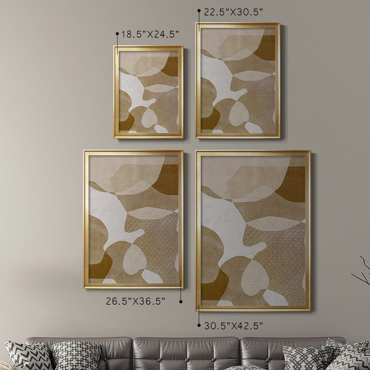 Texture Desert I Premium Framed Print, in Gold, Black, or Silver - Ready to Hang