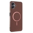thumbnail image 4 of for Samsung Galaxy A06 Magnetic Case, Flexible Luxury PU Leather Cover, Protective Slim Lightweight Shockproof Phone Case Compatible with Mag-Safe Charging for Samsung Galaxy A06, Brown, 4 of 6