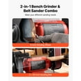 thumbnail image 3 of VEVOR 8" Bench Grinder & 2" x 28" Belt Sander Combo, 350W Professional Grinding Sanding Machine with LED Work Light & Protective Eye Shield, 3 of 9
