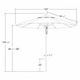 thumbnail image 4 of California Umbrella Newport Series 9 ft. Sunbrella Fabric Patio Umbrella With Fiberglass Ribs, 4 of 7