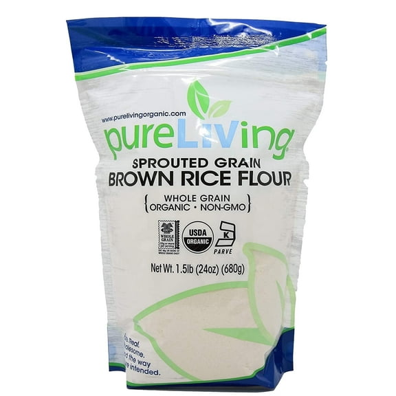 Pure Living Sprouted Grain Brown Rice Flour Organic - 1.5 lb