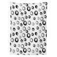 thumbnail image 3 of Ambesonne Geometric Tablecloth Rectangular Table Cover, Minimalist Rounds, 52"x70", Black White, 3 of 4