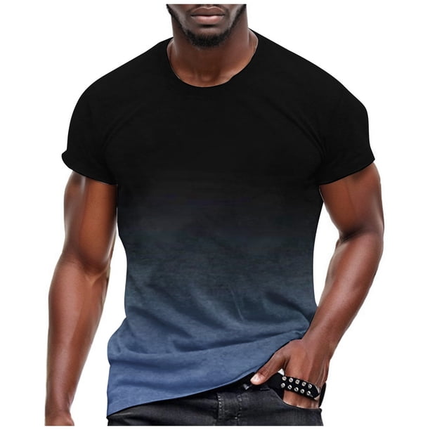 Playeras Cuello V Para Hombre, Camiseta Informal De Moda Con Estampado De Camuflaje, Cuello Redondo Y Manga Corta