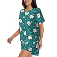 thumbnail image 5 of Sigee Love Dog for Sleepwear Casual Pjs with Pockets Women's Pajamas Sets Shorts 2 Piece Short Sleeve Lounge Sets XX-Large, 5 of 9