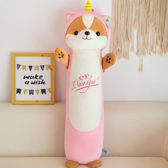 Cute/Soft/Squirrel Plush Toy/Transformed Squirrel Long Throwing Pillow/Doll/Children's Birthday Gift/Christmas Giftpink105cm Deng Xun unisex