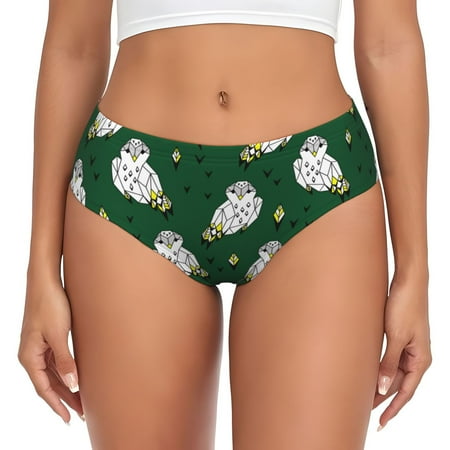 Womens Underwear - Geometric Owl No Show Seamless Underwear for Women  Soft Stretch Womens Panties  Hipster Ladies Panties Bikini Underwear Briefs