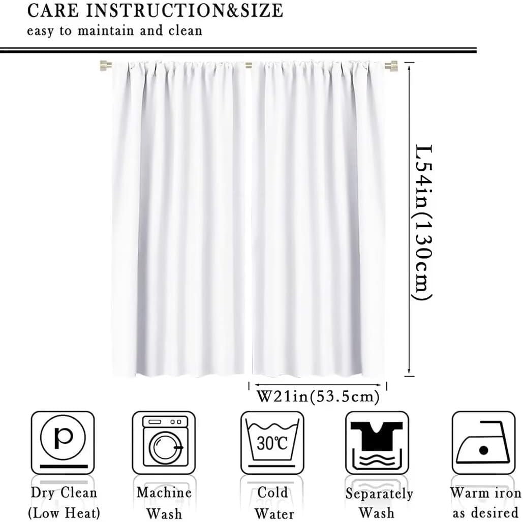 Dog Bohemia Curtains Boho Cartoon Dog Bone Dog Paw Prints Children''s Room Decor Rod Pocket Blackout Window Treatment for Kids Girls Bedroom Kitchen Decor Art Printed Window Drapes 42x54in