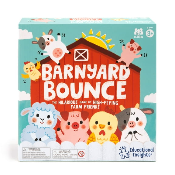 Educational Insights Barnyard Bounce Farm Animal Matching Game for Children Ages 3 Plus