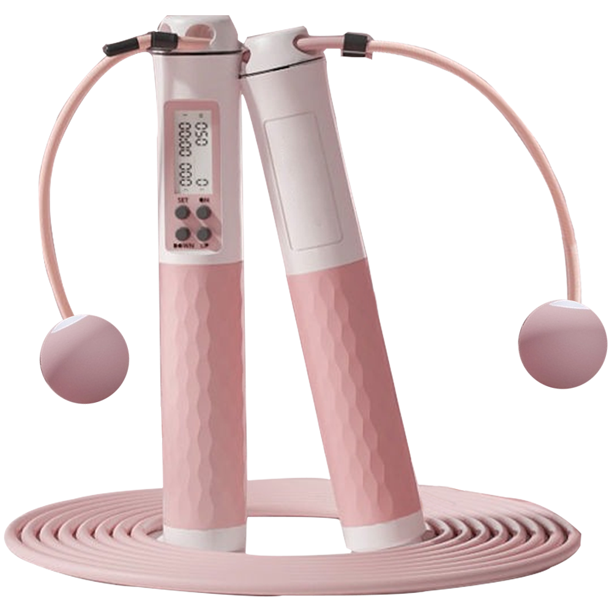 Cuerda para saltar, cuerda para saltar con mangos con peso para hacer ejercicio y mantenerse en forma, cuerda para saltar ajustable, cuerda para saltar de velocidad inalámbrica para hombres, mujeres
