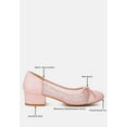 thumbnail image 6 of Tudum Rhinestone Detail Mesh Ballerinas, 6 of 11
