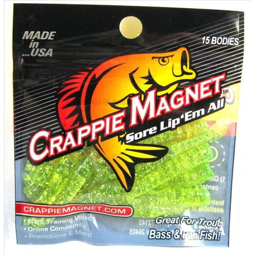 Crappie Lure, Chartreuse with Silver Flash, 15 Count Walmart