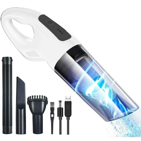

Handheld Vacuum Cleaner Portable Cordless Vacuum with Car & Wall Rechargeable Lithium-ion Detailing Vacuum Cleaners for Wet and Dry Furniture Dust Buster Carpets