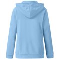 thumbnail image 6 of Dezsed Lightweight Thin Zip-Up Hoodie Jacket for Women Women's Hoodie Zip Long Sleeve Lightweight Sweatshirts Pockets Coat Tops Light Blue M, 6 of 6
