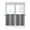 Gray, variant on Turquoise Ombre Half Window Curtains 24 Inches Long, Farmhouse Teal Gradient Modern Art Window Treatment Curtain Drapes, Short Curtains Tiers for Kitchen Over Sink, 27.5"x24", 2 Panels