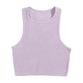 thumbnail image 4 of Kureaily Yoga Sleeveless Sports Vest Women's Chest Pad Loose Breathable Running Fitness Quick Drying Top Basic Sleeveless Tank Tops, 4 of 5