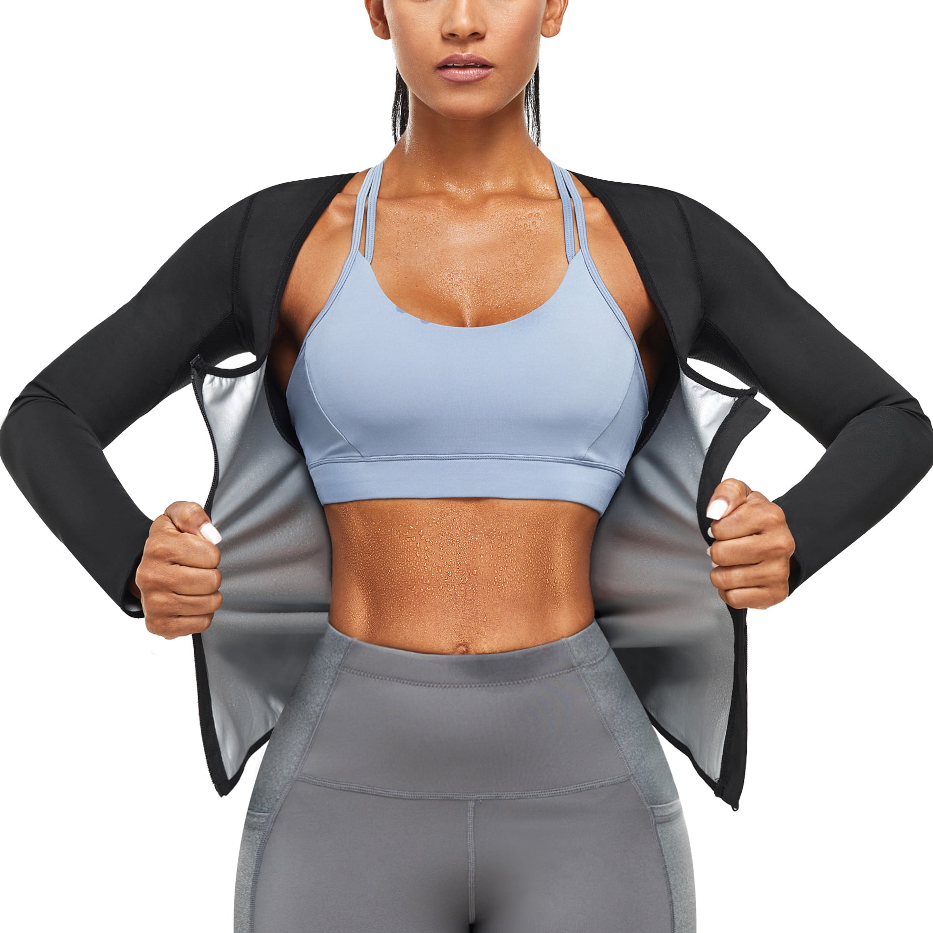 Eleady Women Sweat Sauna Suit Waist trainer Vest Slimming body Shaper