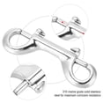 thumbnail image 3 of Silver Durable Stainless Steel Double Ended Clip Hook Bolt Snap Scuba Diving Buckle (115mm), 3 of 10
