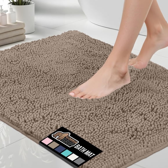 Alfombra de baño GORILLA GRIP, gruesa y absorbente, felpilla, 30 x 50 cm