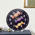 thumbnail image 4 of Yayeee Wall Clock Battery Operated 9.5" Silent Non-Ticking for Living Room, Cartoon Candy, 4 of 8
